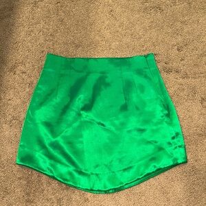Zara Vibrant Green Mini Skirt